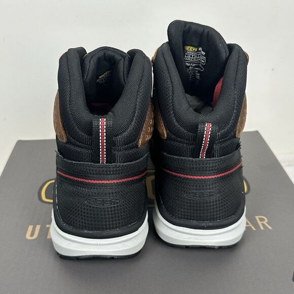 Keen 'Red Hook Mid' Men's Leather WP EH Safety Toe Oil/Slip Resistant Work Boot - Picture 9 of 16